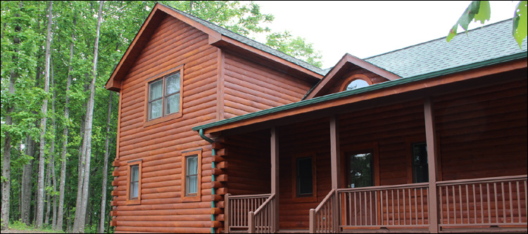 Log Home Staining in Milford, Ohio