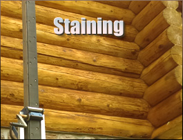  Milford, Ohio Log Home Staining
